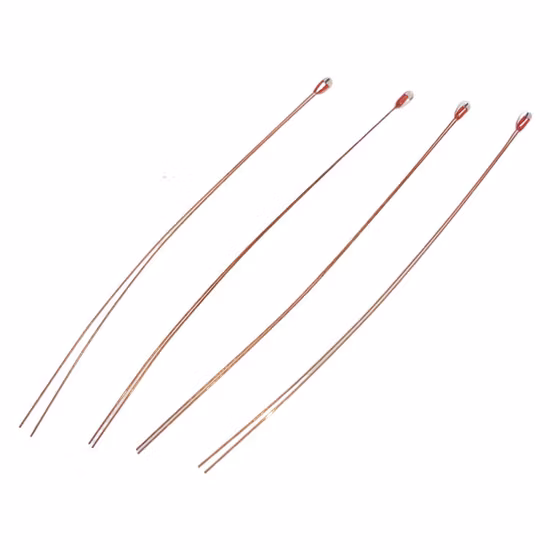 Thermistances à billes encapsulées en verre radiales et axiales haute sensibilité à 300 degrés 1K, 5K, 10K, 20K, 50K, 100K pour l'électronique, les mesures de température